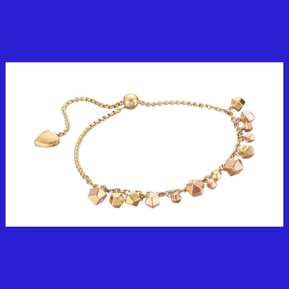 Michael Kors Tailored Two-Tone Slide Bracelet NWT